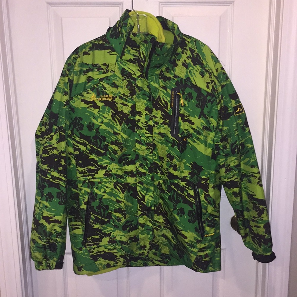 NEON CAMO SKI JACKET